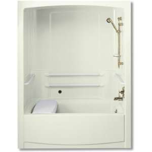 Kohler Freewill Bath & Shower Whirlpool With Nylon Grab Bars and Right 