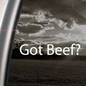  Got Beef? Decal Cows 3OH3 Farmer Window Sticker 