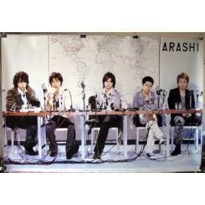 Arashi POSTER 34 x 23.5 Japanese boy band featuring Jun Matsumoto in 