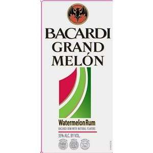  Bacardi Rum Grand Melon 1 Liter Grocery & Gourmet Food