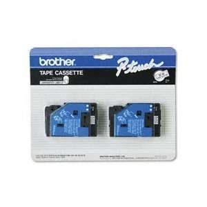  BROTHER BR PT6 TC TAPE   2 PK BLK/CLR 1/2 (TC10 