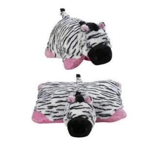  My Pillow Pets Large 18 Square Pink Zippity Zebra Plush 
