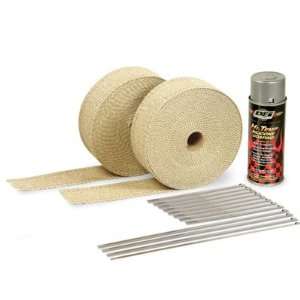  DEI 010112 Exhaust Wrap Kit with Tan Wrap and Aluminum 