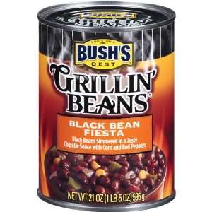 Bushs Grillin Black Bean Fiest   12 Grocery & Gourmet Food