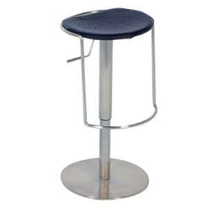  Chintaly 0535 AS BLK Adjustable Backless Swivel Stool in 