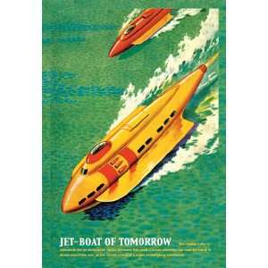  Jet Boat of Tomorrow 16X24 Canvas