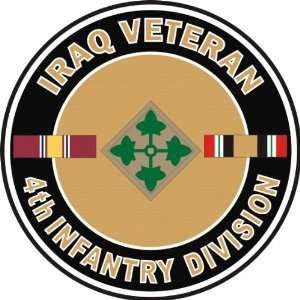  US Army Iraq Veteran 4th Infantry Division Decal Sticker 5 