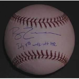   Autographed Ball   OML July 4th WalkOff HR