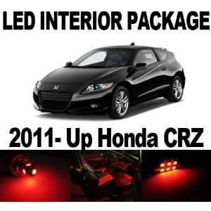 Honda CRZ 2011 Up RED 9 x SMD LED Interior Bulb Package Combo Deal