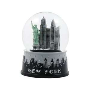  New York Black and White Snow Globe