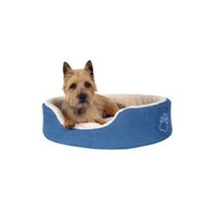  Denim Oval Dog Bed Small