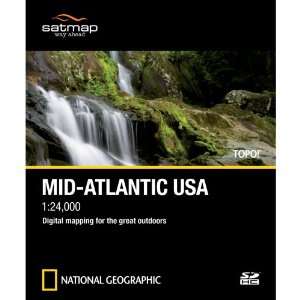    National Geographic TOPO SD Card Mid Atlantic US Software