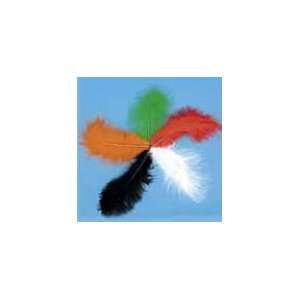  Pams Fluffy Feathers (Pk 20) Black Toys & Games