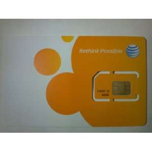 AT&T Wireless Newest 3G / 4G / LTE Sim Card   Postpaid /Go 