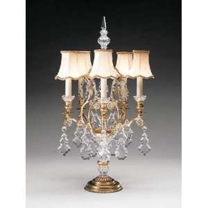   Versailles Crystal Five Light Up Lighting Table Lamp from the Vers