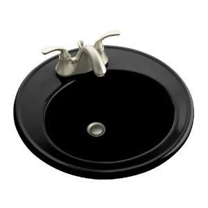   KOHLER Brookline Black Black Topmount Bath Sink 110401