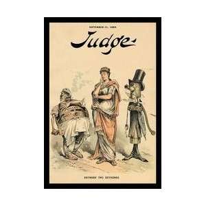  Judge Magazine Between Two Extremes 12x18 Giclee on canvas 