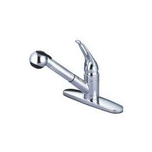  Elements of Design One Handle Pull Out Kitchen Faucet 
