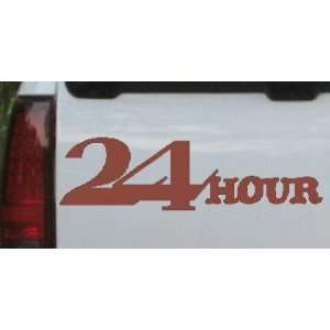 Brown 40in X 11.0in    24 Hour Thick Store Window Sign Business Car 