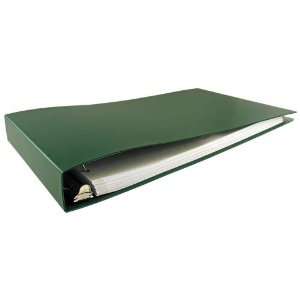  11x17 1 1/2 Angle D Ring Green Poly Binder Office 