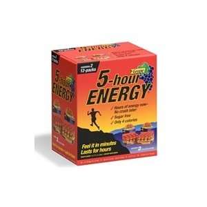 Hour Energy Drink Grape 24 Count  Grocery & Gourmet Food