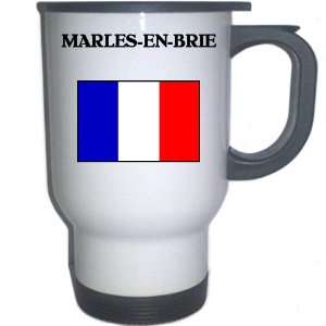  France   MARLES EN BRIE White Stainless Steel Mug 