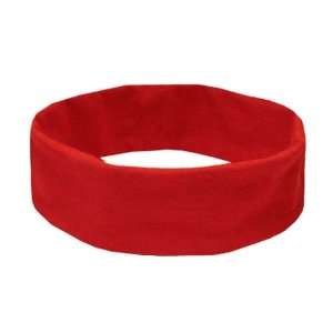  Red Solid Stretchy Headwrap