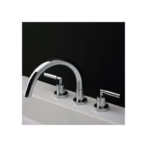 Lacava 1593 CR Deck Mount Three Hole Tub Filler W/ Two Lever Handles 