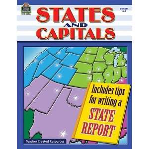   TEACHER CREATED RESOURCES STATES AND CAPITALS GR 4 5 