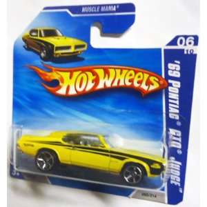 2010 Hot Wheels Yellow 69 PONTIAC GTO JUDGE #92/214, Muscle Mania #6 