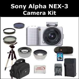 16mm Lens. Package Includes Sony Nex 3 Digital Camera with 16mm Lens 