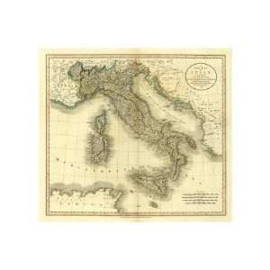  Italy, c.1799 Giclee Poster Print by John Cary, 14x13 