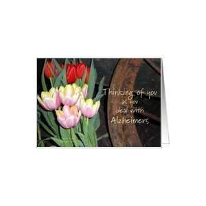  Support for Alzheimers Tulips and Wheel Card Health 