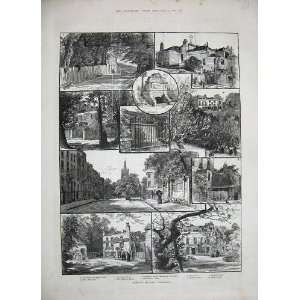  1886 Hampstead Keats Seat Holly Bush Constable Tomb