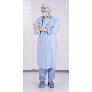 Thumbs Up Isolation Gown, Blue Poly w/ Thumb Loops, X Large (case of 