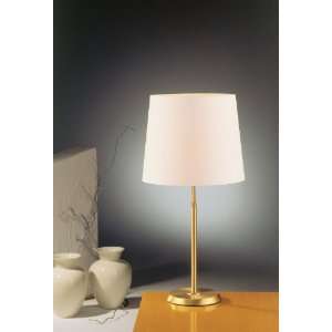   Antique Brass Lamp with Satin White Shade