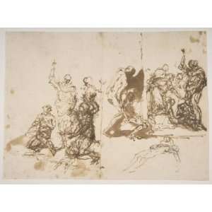 Hand Made Oil Reproduction   Salvator Rosa   24 x 18 inches   The 