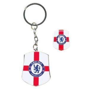  Chelsea FC. Keyring and Badge Set