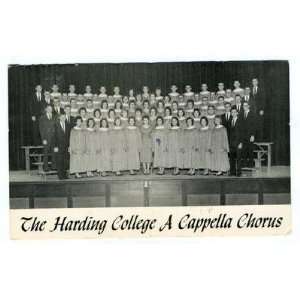  Harding College A Cappella Chorus Postcard Searcy AR 