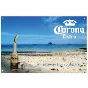  Corona Extra Miles Away From Ordinary Bar Metal Sign