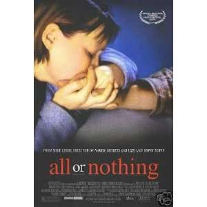 All or Nothing Single sided 27x40 Original movie poster 