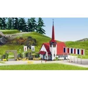 St. Christophers Church w/Fountain & Accessories Toys 