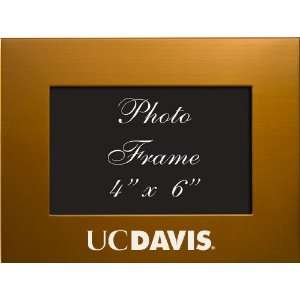 University of California   Davis   4x6 Brushed Metal Picture Frame 