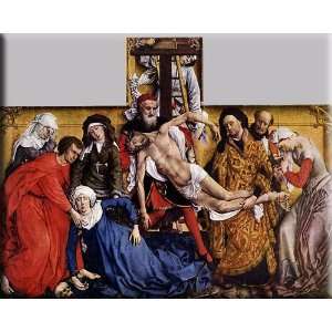 Descent from the Cross 16x13 Streched Canvas Art by Weyden, Rogier van 