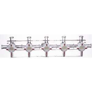 Polycarbonate individual manifolds with luer locks; 2 ports; 180 