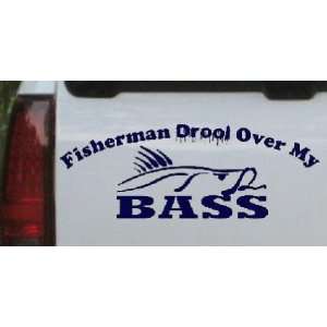   Over My Bass Funny Hunting And Fishing Car Window Wall Laptop Decal