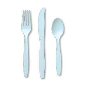  Heavy Duty Plastic Forks, Pastel Blue Health & Personal 