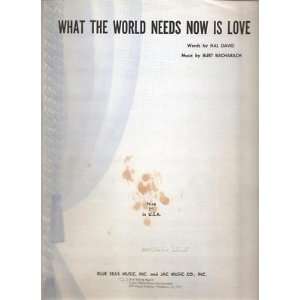  Sheet Music What The World Needs Now Is Love 64 
