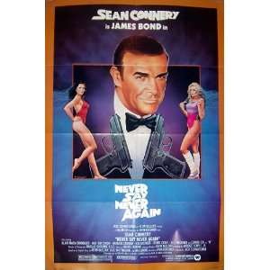 Never Say Never Again 1983 James Bond Folded Movie Poster (Movie 