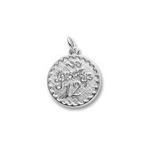  Grown Up 12 Charm in White Gold Jewelry